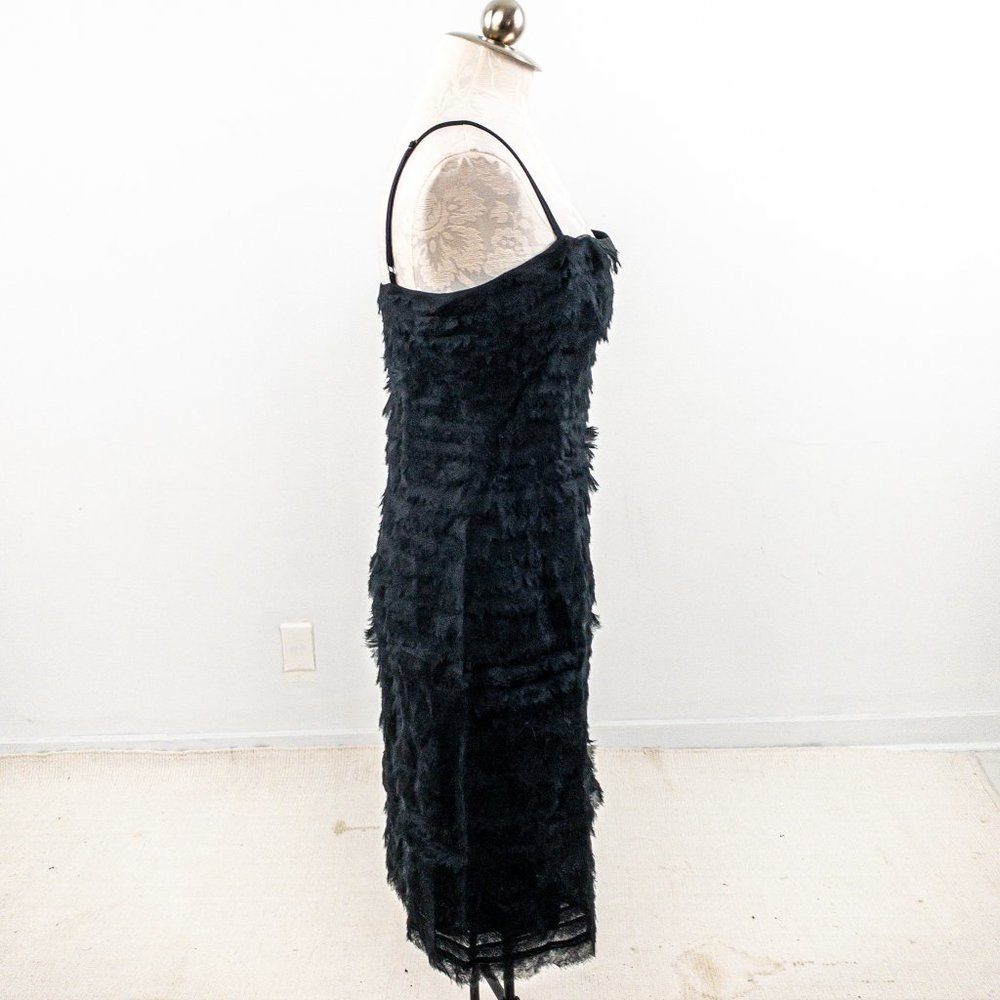 Herve Leger Dress Tiered Raw Edge Silk Organza L - Picture 3 of 15
